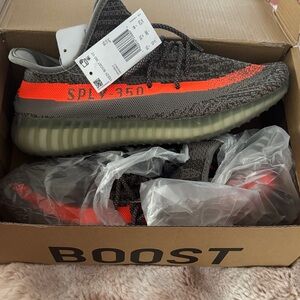 Adidas Yeezy Boost 350 V2 in Gray and Orange